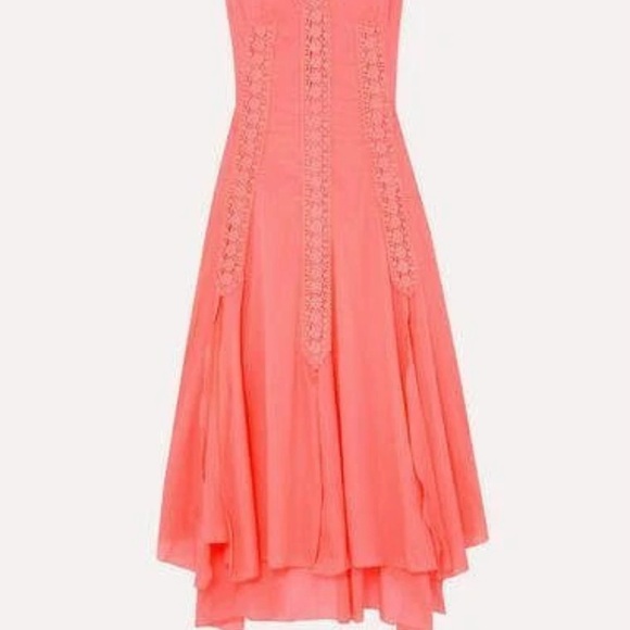 Charo Ruiz Ibiza Vibrant Coral Midi Dress